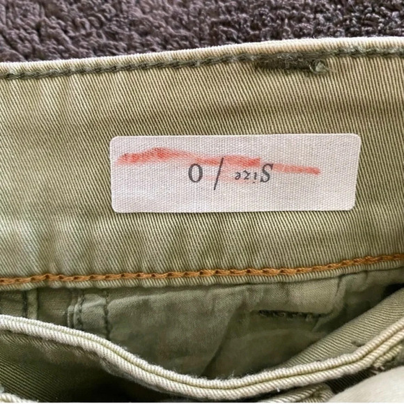 Anthropologie Pilcro and the Letterpress Women’s 0 Green Asymmetric Mini Skirt - Picture 8 of 9